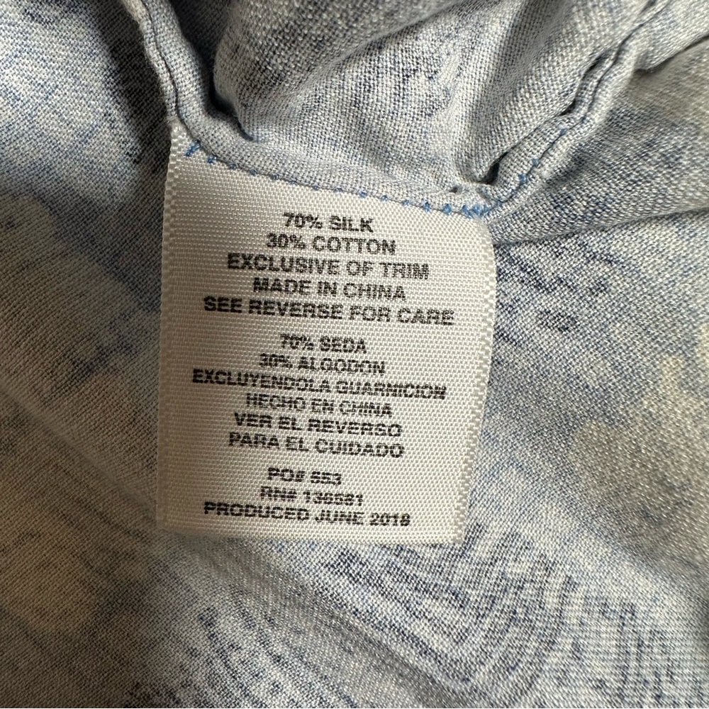 Nat Nast Shirt Men Size XL Short Sleeve Single Pocket Silk Blend Casual EUC - Picture 7 of 9